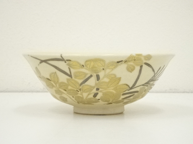 道具 ] - 道具 京焼 高台寺窯 森里陶楽造 金銀秋草茶碗（共箱